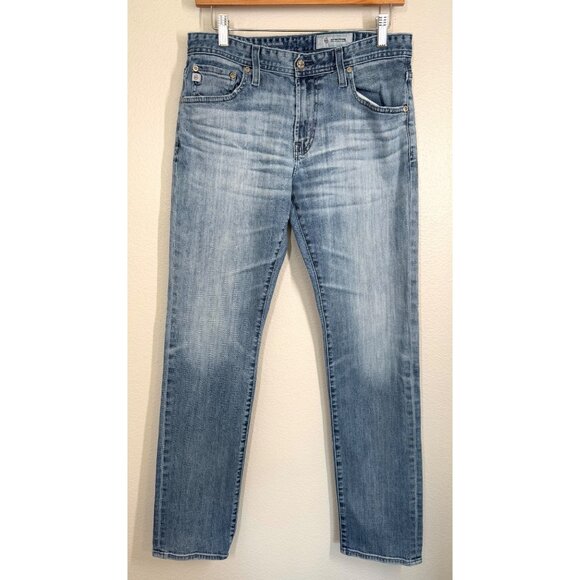 AG Adriano Goldschmied The‎ Matchbox Mens Jeans Size 31 Light Wash Cotton Denim - Picture 1 of 15
